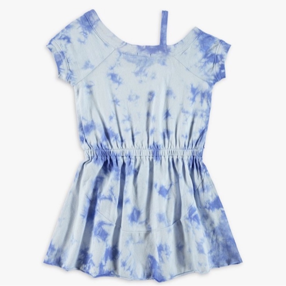 Blue Tie-Dye Dress - Picture 2 of 3